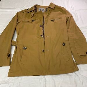 Tan trench coat